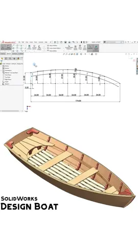 Boat design by SOLIDWORKS #solidworks #mechanicalengineering