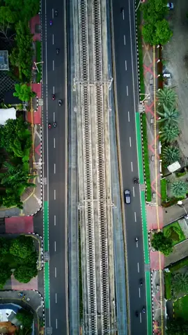 Bertemu, Bersama, Berpisah .. Top View of @MRT Jakarta #mrt #mrtjkt #dronevideo 