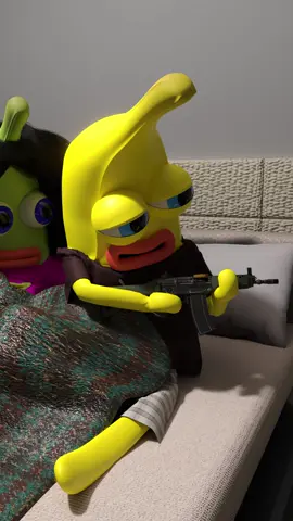 POV: you don't want to get out of bed😂 #banana #funny