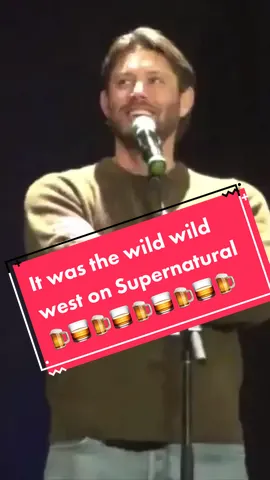 Birthday’s on set 😂😂 #deanwinchester #jensenackles #samwinchester #jaredpadalecki #spn #spnfam #ackles #spnfamily #family ##supernatural #actor #alcohol #drink #beer #m