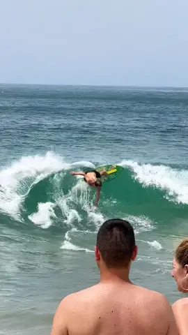 Skimboarding in the summer be like