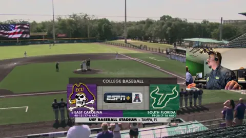 A director’s POV and behind the scenes look at how we intro an A level broadcast on ESPN+ #fyp #baseball #usf #director #broadcast #bts #espn #sports #controlroom 