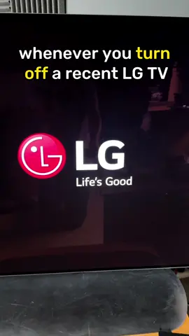 Don’t show LG TV logo upon power off. #lgoled #lgoledtv #lgqned #lgtv #tvtips 