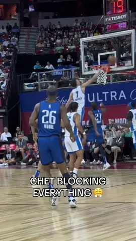 Chet Holmgren is a summer league blocking machine 🚫🔥 #NBA #thunder #block #summerleague 