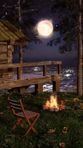 #moon #lake #camping 