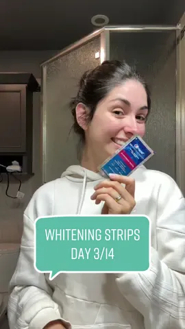 Day 3/14: Trying out the Crest 3D Whitening Strips! 🌟Stay tuned for the results and find out if they're worth adding to your dental routine! #whiteningjourney #crest3dwhite #14dayschallenge #crest3dwhiteningstrip 