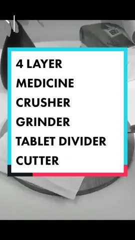 4 LAYER MEDICINE CRUSHER GRINDER TABLET DIVIDER CUTTER #medicinegrinder #divider #medicinestoragebox #travelneed #tiktokfinds #foryoupage 