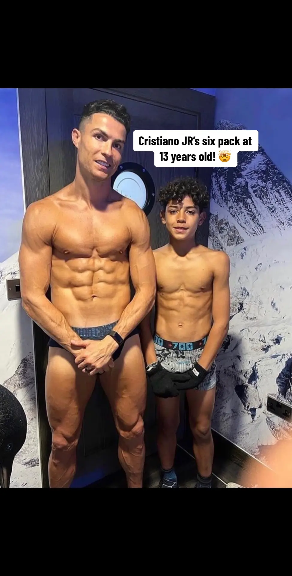 Were/Are you this fit at 13 years old? 🤔🔥  Follow For More! 🙌🏼 #CristianoJRBase #fyp #viral #trending #cristiano #ronaldo #cristianoronaldo #cr7 #cr7jr #cristianojr #ronaldojr #ronaldoson #ronaldos #ronaldofamily #famous #saudiarabia #sixpack #exercise #Fitness #wow #shocking 