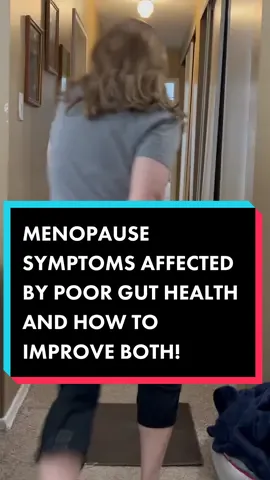 Menopause symptoms affected by poor gut health and how to improve both!  #menopause #guthealth #menopauseguthealth #menopausesymptoms #midlifewomen #menopausesupport #menopausejourney 