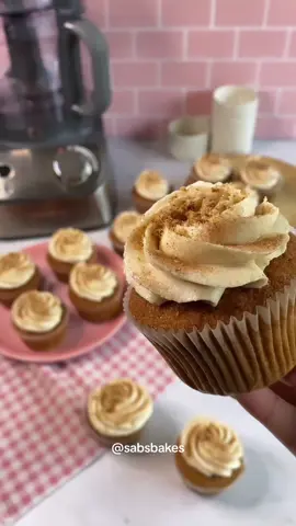 Cinnamon Toast Cupcake Recipe 🤌 Full recipe available on my blog at sabsbakes.com link in bio 🥰  #baking #cupcakes #dessert 