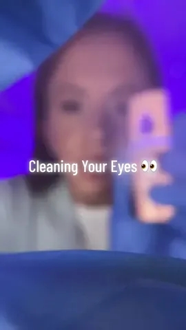 Cleaning your eyes for clear vision 👀 #asmr #asmrsounds #asmrvideo #asmrmedical #asmreyeexam #asmrroleplay #fyp 