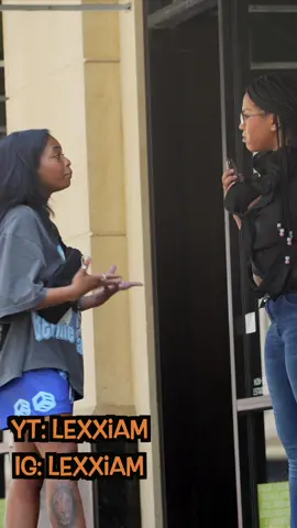 She need to work on squaring up 😭 #viral #explore #explorepage #trending #fyp #lexxiam #topnotch #tng #houstoninfluencer #fypシ #pranks #reels #funny #public #foryoupage #htx #lexxiam 