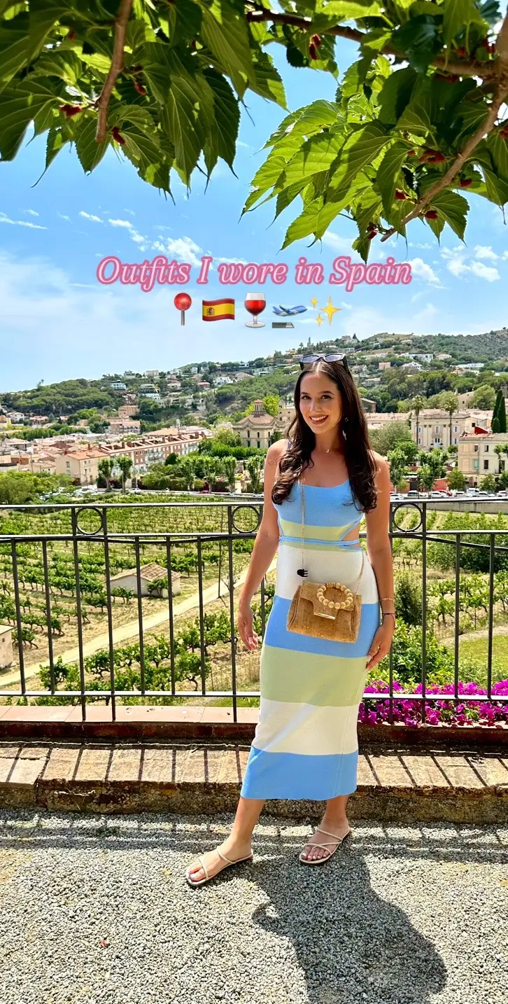 Outfits i wore in Spain 🫶🏼🇪🇸🍷✨ #outfits #OOTD #outfitinspo #styletok #fashiontok #europeansummer 