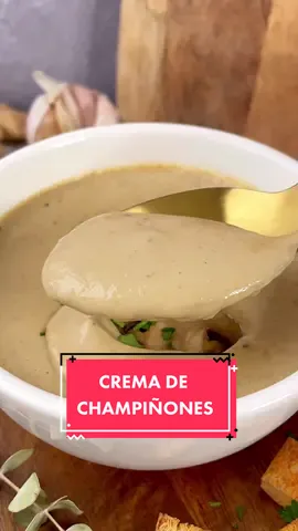 Crema de champiñones #recetasfaciles #cremadechampiñones #AprendeEnTikTok #sopasycremas #cocinafacil 