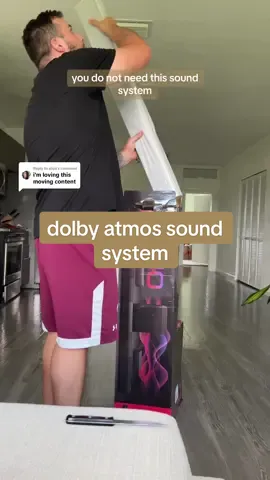 Replying to @aliya   NEW SOUND SYSTEM UNLOCKED!!!!! #dayinmylife #Lifestyle #relatable #latina #fyp #couplestiktok #soundsystem #dolbyatmos #viral 
