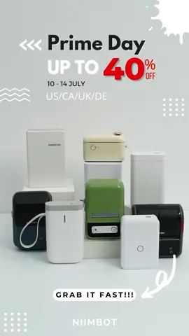🥳July 10-14🥳The information you must have are coming in hot🔥Grab them first!! #NIIMBOT #labelprinter #labelmaker #amazonprimeday2023 #primeday #amazonprimeday 