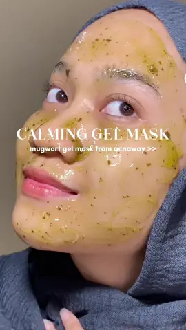 First impression Acnaway Gelmask; beneran bisa meredakan kemerahan 💞#mugwortgelmask #acnaway 