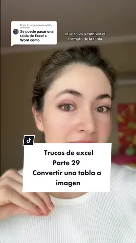 Replying to @jorgemirandasal15    @Jackie O | CEO Business Coach Trucos de excel parte 29 pasar una tabla a imagen   #negocios #excel #finanzas #trucosestudiantes #trucosenexcel #excelfacil #excelformulas #exceltutorial #trucosparaexcel #cursosonline #finanzastiktok #exceltok 