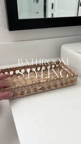 Neutral home decor: Bathroom counter styling 💕 