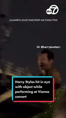 🗣️📢 Stop throwing things at our favorite artists! 🗣️📢 Harry Styles was hit in the eye by an object thrown at the stage while he was performing in Vienna, marking the latest incident in an ever-growing list of similar situations in recent weeks. #abc7la #news #abc7eyewitness #HarryStyles #concert #perform #Vienna 