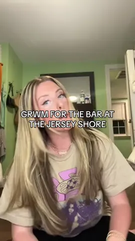 grwm for the bar at the jersey shore ❤️‍🔥 #jerseyshore #Summer #grwm #BeautyTok 