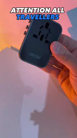 Attention all travelers ✈️ ✨ Discover the ultimate travel companion that will be your passport to hassle free charging around the globe 🌍 🔌 #Lencent #TravelEssentials #PowerAdapter #Adventure 