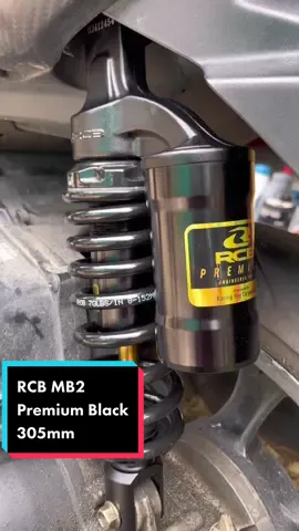 RCB MB2 Premium Black 305mm installed in Mio i125 #fyp #rcb #premium #kcc #trend #suspension 