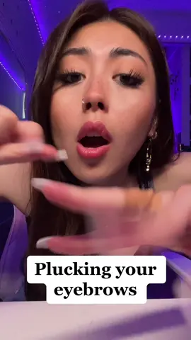 Plucking and cutting your eyebrows #fastandaggressiveasmr #asmr #aggressiveasmr #tingles #asmrpluckingandsnipping 