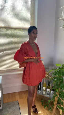 Love a monochrome moment. I was a little hesistant about the orange bag with the dress but the burnt orange paired with it really well.  Dress: @prettylittlething  Shoes: Steve Madden #fyp #blackwomen #blackwomenoftiktok #fashiontiktok #styleinspo #outfitideas #fashioninspo #outfitinspo #stylingideas 