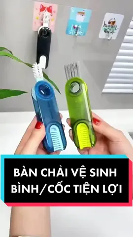 💯 Bàn chải vệ sinh bình sữa/nước đa năng #banchai #vesinhbinhsua #vesinhcocbinh 