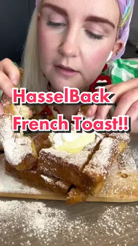 This recipe only cost me £5 and it was from @Marks & Spencer 🙌🏻 Let me know if you have a go at making hasselback French toast!! 😆  #breakfastideas #frenchtoast @#viralrecipe #bakinghacks 