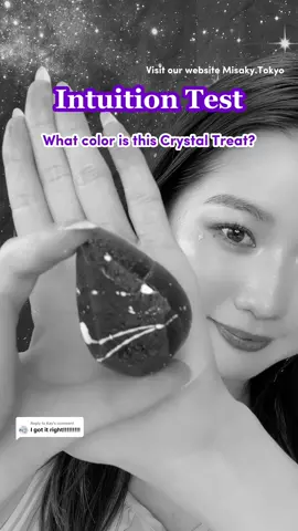 Replying to @Kay   Intuition test part 2💜 What color do you think this Crystal Treat is? 👀✨ Guess and comment your answer! … the answer is in the video so keep watching till the end🫵💗 Did you get it right?😍If you got it right on the first try without seeing the answer in the video, then you are an intuition master!✨ #misakytokyo #kohakutou #kohakuto #crystaltreats #crystalcandy #intuition #intuitiontest #intuitionchallenge 