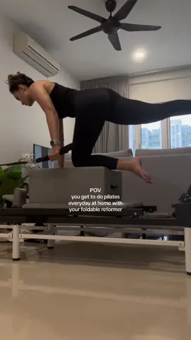 POV you get to pilates everyday with your favourite foldable reformer that fits in your apartment 💕 We have stock just DM mysculptclub on instagram! (kuala lumpur only) 