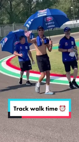 We did a quick track walk to get familiar with this stunning venue… and we met a few familiar faces along the way 😌 #ITAWorldSBK 🇮🇹 #WorldSBK #motorcycle #Motorsport #racing #sportsontiktok
