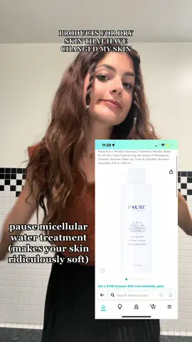 all these products are linked in my amazon store front in my bio! #skincare #dryskin #dryskincare #dryskincareproducts #skintok #dryskincaretips 