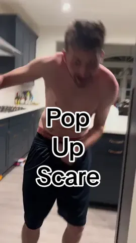 His eyes always get me 😂😂👀 #couplesprank #prankscare #scaringpeople #scaringmyhusband #scareprank 