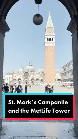 Do you know what buildings in NYC were inspired by Saint Marks Campanile in Venice? #italianhistory #veniceitaly #stmarkssquare #nychistory #madisonsquarepark #nycarchitecture #venezia #italytravel 