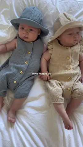 Three months of pure love + joy 🤍 #twins #twinmom #newborns #onemonthold #threemonthsold #babyoutfits #motherhood 