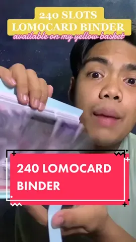 MAGCHECKOUT NA KAYO NITONG BINDER PARA SA LOMOCARDS NYO 240 SLOTS NA ITES
