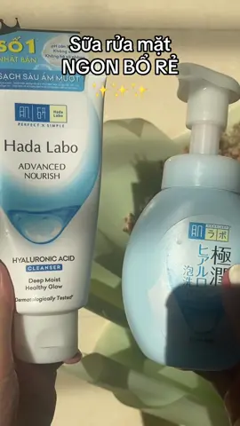 Sữa rửa mặt Hada Labo ✨✨✨ #sữa_rửa_mặt #reviewlamdep #hadalabo #srmhadalabo #myphamsinhvien 