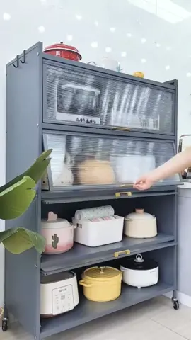 A movable storage cabinet#storagebox #goodthing #convenient #kitchendesignideas #tiktokshop #foryou 