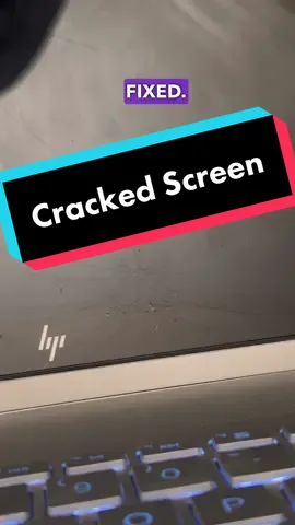HP Laptop Screen Cracked! Let’s Fix It! #fyp #viral #techtok #pcrepair #computerrepair #laptoprepair #laptop 