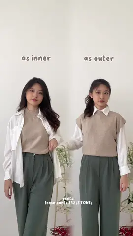 Eunji Top as Inner or Outer?🤔🤎🫶🏻 #fyp #shopeehaul #racunshopee #okokoklalala #outfitkorea #outfitideas #comfyoutfit #lazyoutfit #trendyfits #koreanstyle #koreanootd #smartcasual #outfitkerja #workoutfit #koreanworkoutfit #innerrajut #knitwear #vestrajut #knitvest #stylingideas #SivaliFactory #IChooseCOZY 