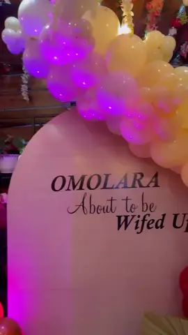 Omolara’s bridal shower #balloonartist #fyp #asake #bridalshowerdecor 