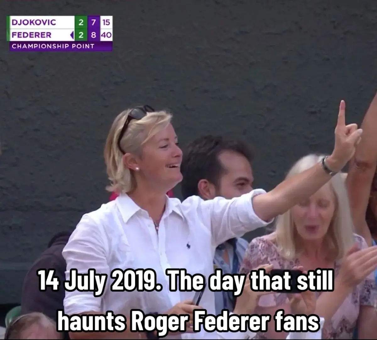 14 July 2019. The day that still haunts Roger Federer fans. Novak Djokovic won his 16th Grand Slam title 13-12 in the fifth after saving two match points at 8-7 in the longest final in the history of Wimbledon. 🎥 TV screenshots and @wimbledon  #tennis #tennislegend #tenis #tennistiktok #tennisplayers #tennisplayer #tennisfan #tennisfans #rogerfederer #federer #novakdjokovic #djokovic #nolefam #Wimbledon #tennispassion #tennisworld #tennislove 