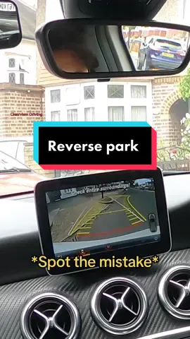 Reverse parking in a mock test. #driving #mock #test #reverse #park #control #car #manual #learner #driver #instructor