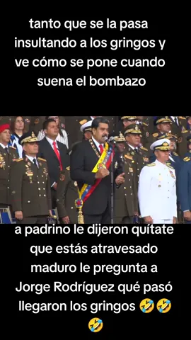 maduro  estaba asustado cuando sonó el bombazo 🤣🤣🤣 #parati #venezuela #viral 