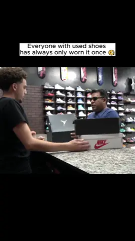 Everyone with used shoes has always only worn it once #foryou  #sneakers  #sneakerhead  #trending  #ramitheicon  #viral  #yeezy  #jordan  #nike #fypシ゚viral #shorts