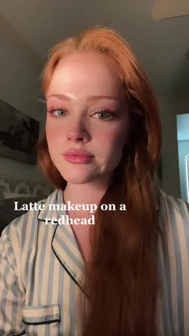 🥳👍 #lattemakeup #redhead #lanadelrey #makeup 
