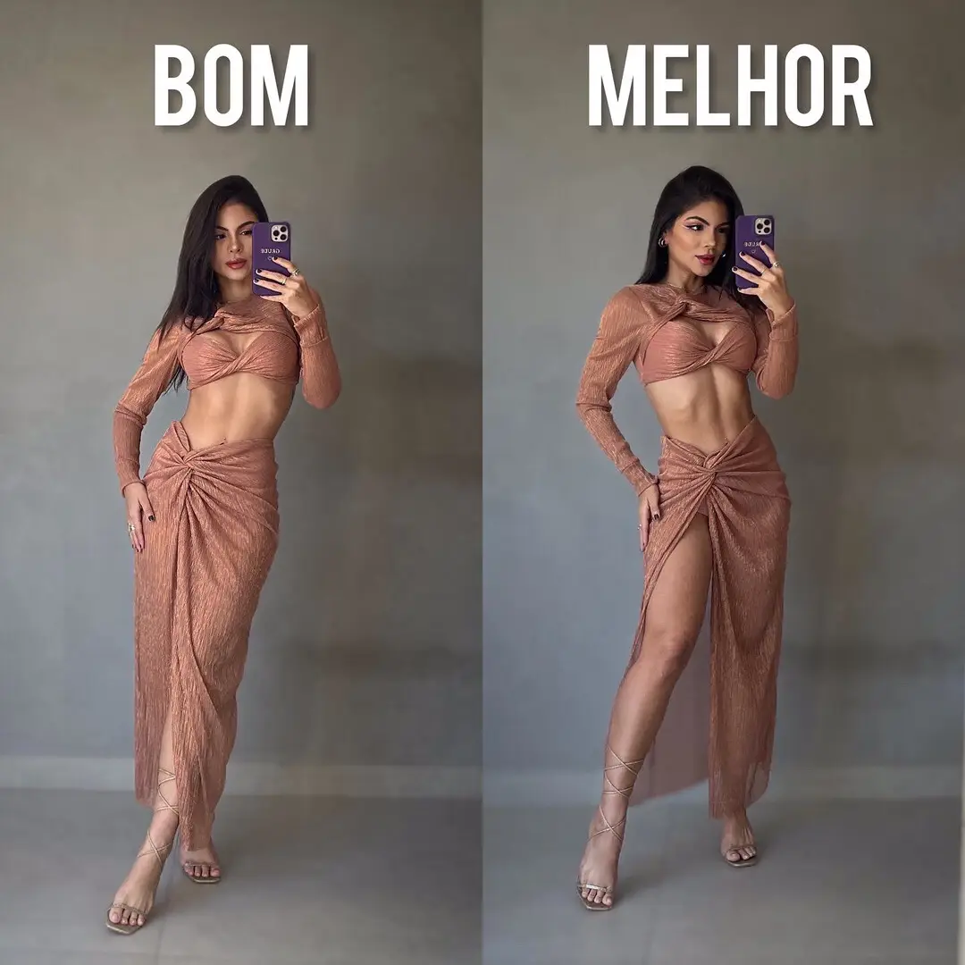 Tudo que é bom pode melhorar ne? 🤩 gostaram das dicas? Baixe meu livro de poses para mais 🤳 link na bio